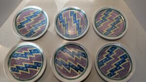 1987 Chaleur Judith Geiger Set Of 6 Salad Plates 8" Hard To Find, Excellent...